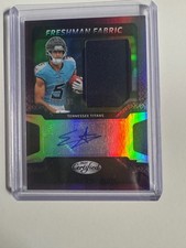 2025 Panini Certified - Freshman Fabric Mirror Signatures Elic Ayomanor #FBC-EAR