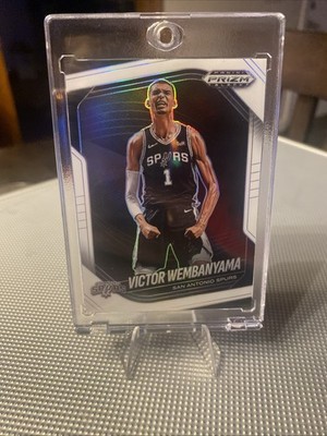 2024-25 Panini Prizm Black Victor Wembanyama #1 White Prizm /175
