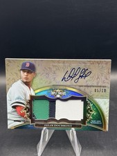2013 Topps Triple Threads Felix Doubront Patch Auto /10 #UAJR-FD2 Boston Red Sox