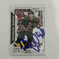 2018 Upper Deck O-Pee-Chee Marquee Rookies Ilya Lyubushkin #615 Auto Autograph