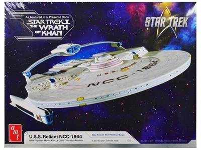 AMT USS Reliant NCC-1864 Model Kit | 1/537 Scale Spacecraft | Skill Level 2 Plas