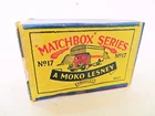 LESNEY MOKO MATCHBOX 17a BEDFORD REMOVALS VAN. VINTAGE, ORIGINAL BOX ONLY