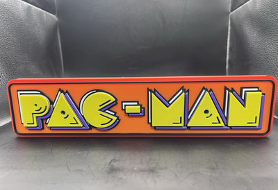 Pac-Man Logo Sign Display | 3D Wall Desk Shelf Art