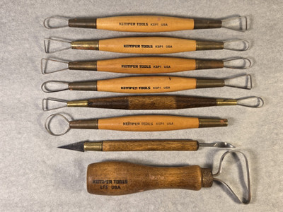 Vintage Lot Of 8 Kemper Tools Foam, Clay, Wax, Loop Tools, Rakes
