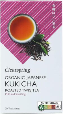 Clearspring Bio japanischer Kukicha gerösteter Zweig Tee - 20 Beutel - 3er-Pack