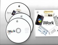 iWork - 3 discs instruction book and codes to go online-used good condition