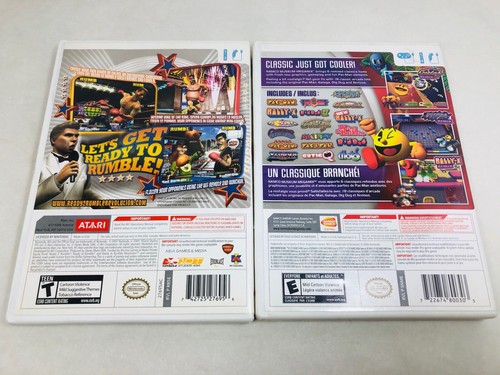 Nintendo Wii Game Lot Ready 2 Rumble Revolution, Namco Museum Megamix CIB Tested - Picture 3 of 10