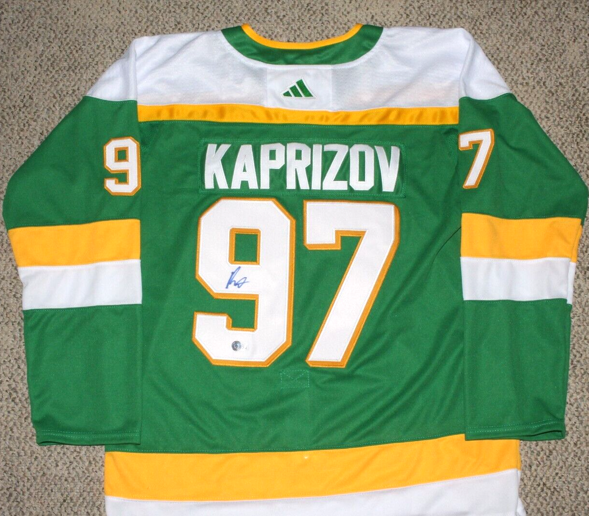 KIRILL KAPRIZOV SIGNED MINNESOTA WILD NHL HOCKEY JERSEY 1 THE