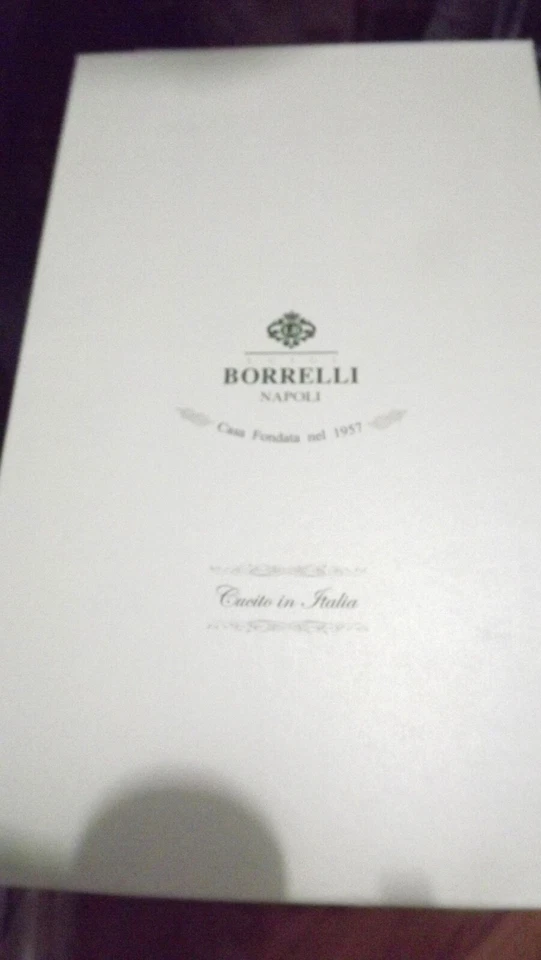 BORRELLI NAPOLI REALE SARTORIA 1°LINEA CAMICIA 39 COTONE FATTA A MANO   sh191S - Immagine 2 di 4