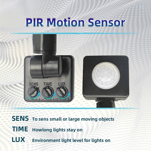 LED Fluter Bewegungsmelder Scheinwerfer Außen Strahler Sensor Lampe Flutlicht - Bild 8 von 23