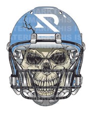 Arlington Renegades Skull Helmet NEW XFL Decal / Sticker 10 sizes!! Tracking!!