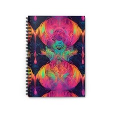 Neon Dreams Spiral Notebook - Ruled Line