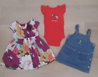 Clothing baby girls Size 12 - 24 Months Polo Carters Cherokee Overall Dress 3 pc