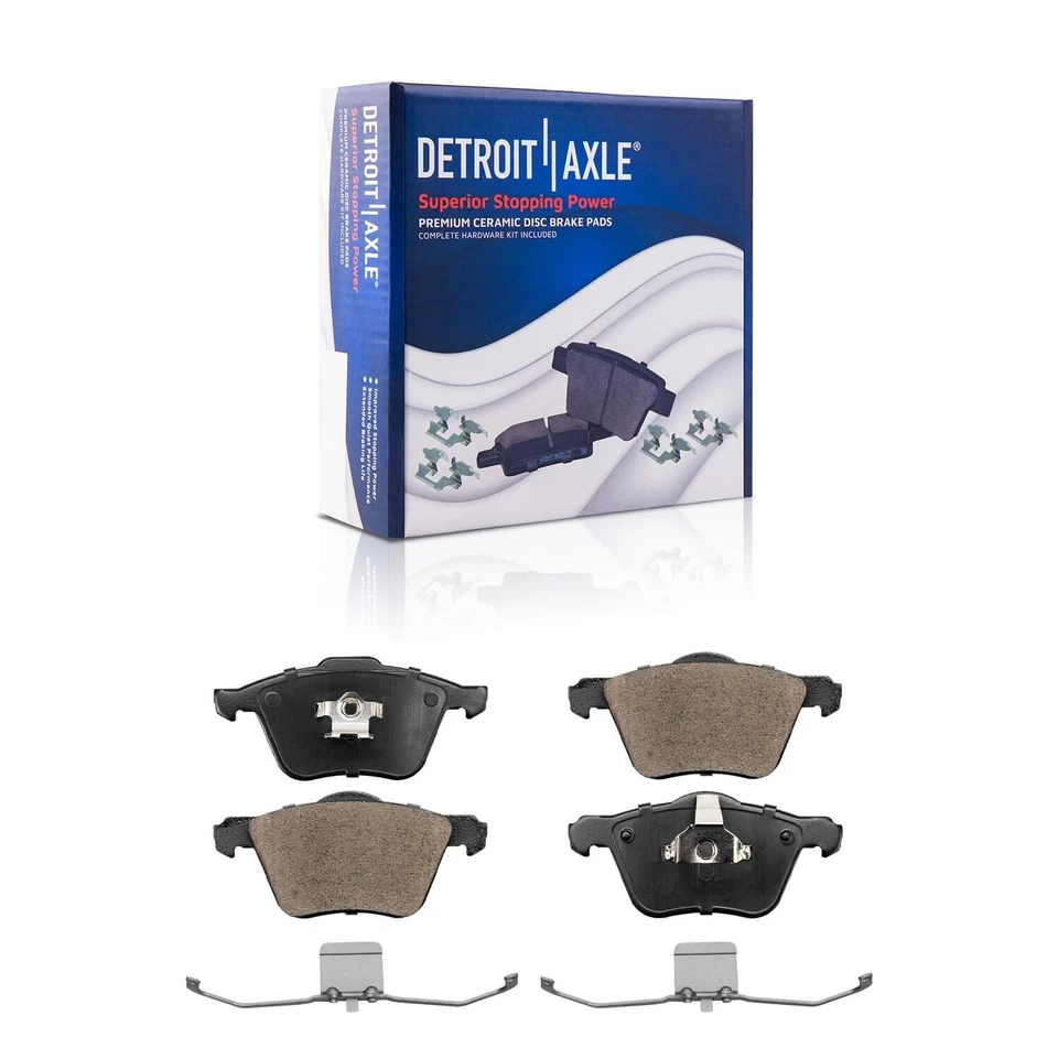 Front & Rear Ceramic Brake Pads Kit for 2003 2004 2005 2006 - 2014 Volvo XC90 - Image 3 of 4