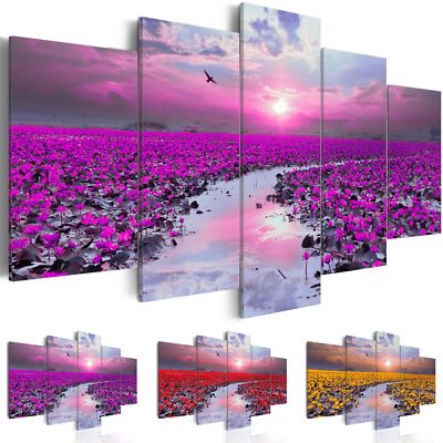 Blumen Landschaft Leinwandbild TNT Drucke Wandbilder Bilder c-C-0025-b-n