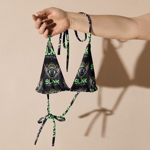 Recycled eco bikini top by Blink Friction and iServalan - Picture 6 of 28