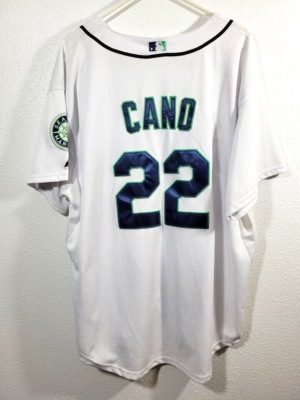 MLB シアトル マリナーズ CANO 22 ユニフォーム Seattle Mariners Jersey Robinson Cano #22 Mens Size 54 White