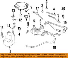 GM OEM 87-98 Achieva Windshield Wiper Washer Components-Wiper Arm 22648362