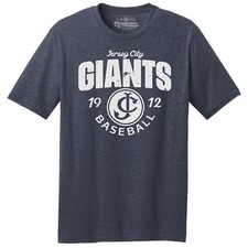 Jersey City Giants 1912 Baseball TRI-BLEND Tee Shirt - New York Yankees, Mets