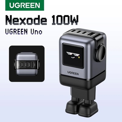 UGREEN Uno 100W GaN Fast Charger Robot Design QC4.0 PD 3.0
