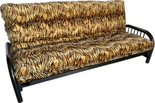 Funda Colchón Futón Terciopelo Piel de Tigre Tamaño Completo, Protector, Fundas Lavables