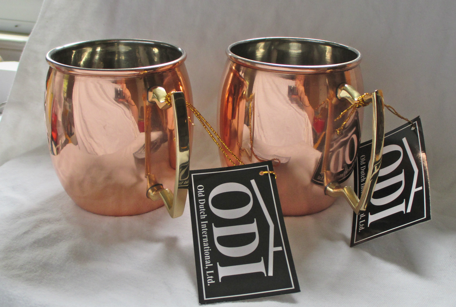 NIB ODI OLD DUTCH INTERNATIONAL Set of 2 SOLID COPPER MOSCOW MULE 16OZ