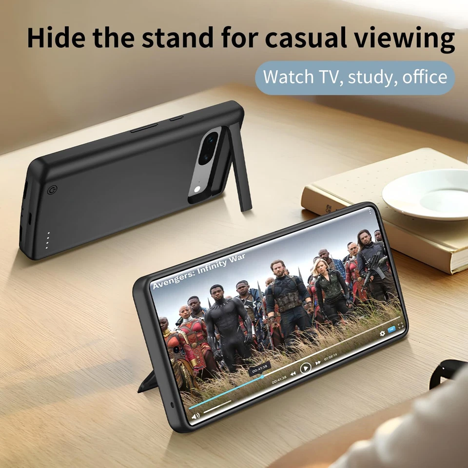 Cubierta de carga de banco de energía de 10000 mAh para estuche de batería inalámbrica Google Pixel 7 Foto 3 de 4