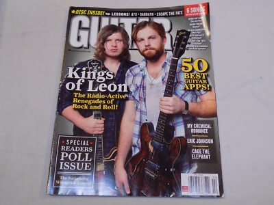 Guitar World Magazine February 2011 Kings of Leon Cage the Elephant Eric Johnson
