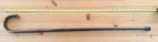 Vintage Handmade Wood Wooden Walking Cane Bent Handle 33  Swagger Stick Retro