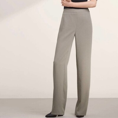 Aritzia Babaton Brett Straight Trouser Pant Textured Weave Japanese Fabric 10