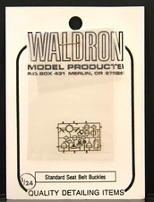 W.M.P., STANDARD SEAT BELT BUCKLES, 1/24th, EP/PHOTO-ETCHED BRASS, RARE