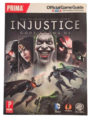 Injustice: Gods Among Us Prima Official Strategy Guide PS3 Xbox 360 DC