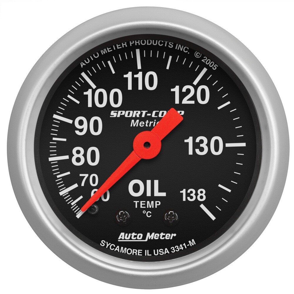 Engine Oil Temperature Gauge Auto Meter 3341-M for sale online | eBay