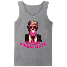 Funny Haters Gonna Hate Vest Shirt,Cool Bubble Gum Meme Vest,Retro Pop Art Gift