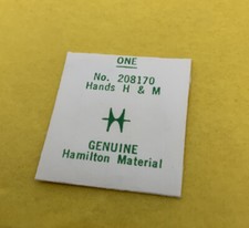 Hamilton 208170 Hour And Minute Hands Size 5/0 All Grades Gilt-Dauphine NOS