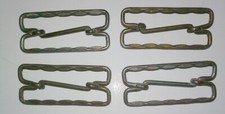 Group of Four Matching Vintage Metal Buckles, about 2" X 1"