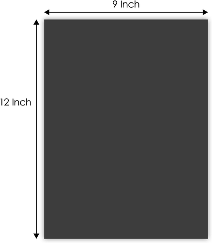 , 10 Pack 9X12 Uncut Photo Mat Matboard, Black Backing Board for Frame, Picture, - Picture 3 of 7