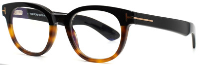 TOM FORD TF5807-B 005 Black Tortoise Unisex Oval Eyeglasses
