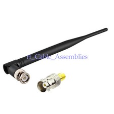 Walkie Talkies Ham Radio CB Antenna 3dBi 433MHz BNC Male  SMA to BNC Adapter