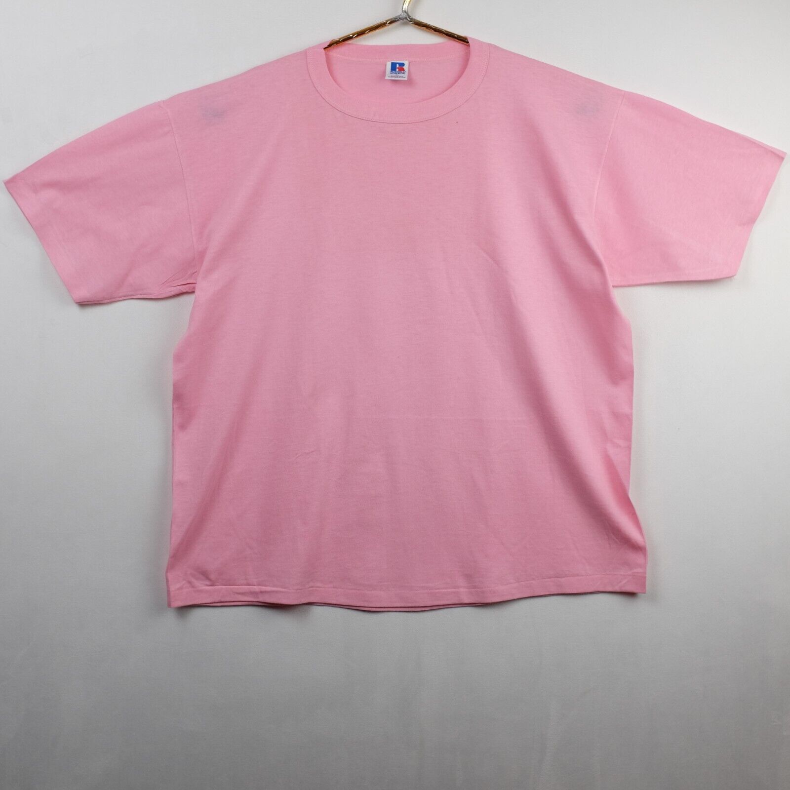 Vintage Russell Athletic Adult Extra Large Lt. Pink Short Sleeve T-Shirt