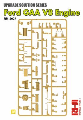 RYEFIELD MODEL RFM RM-2027 1/35 GAA V8 Engine For M4 Tank