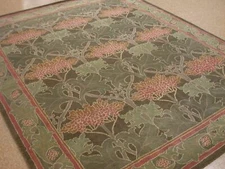 Wool Rug | Tufted Pottery Barn Cecil Green wool area rug | William Morris Rug
