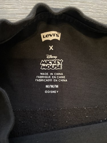 Levi's x Disney Herren T-Shirt Med Schwarz Minnie Mickey Mouse Freunde Stay Connected - Bild 3 von 7