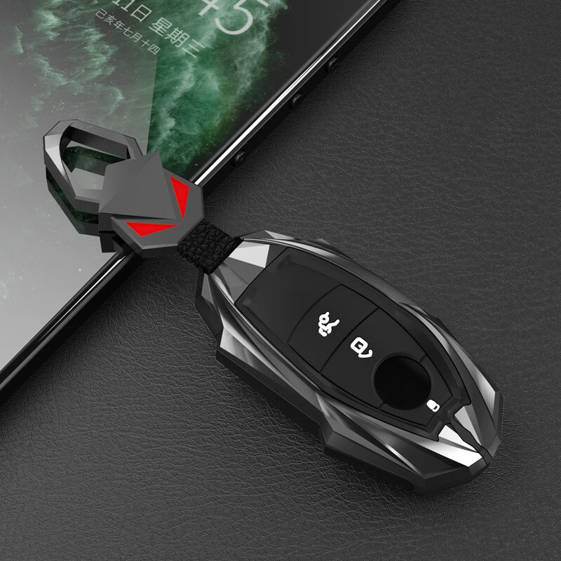 Funda Carcasa Llavero Coche Aleación Zinc Silicona Para Mercedes Benz Clase E S 2017-up Foto 3 de 4