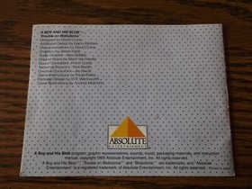 Nintendo NES A Boy and His Blob  instruction booklet