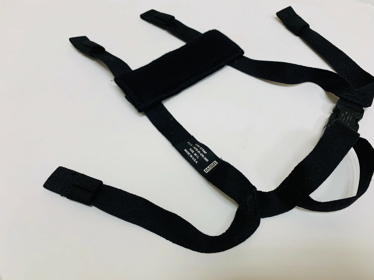 OLDGEN MSA ACH MICH REPLACEMENT 4 POINT BLACK CHIN STRAP M/L NEW 