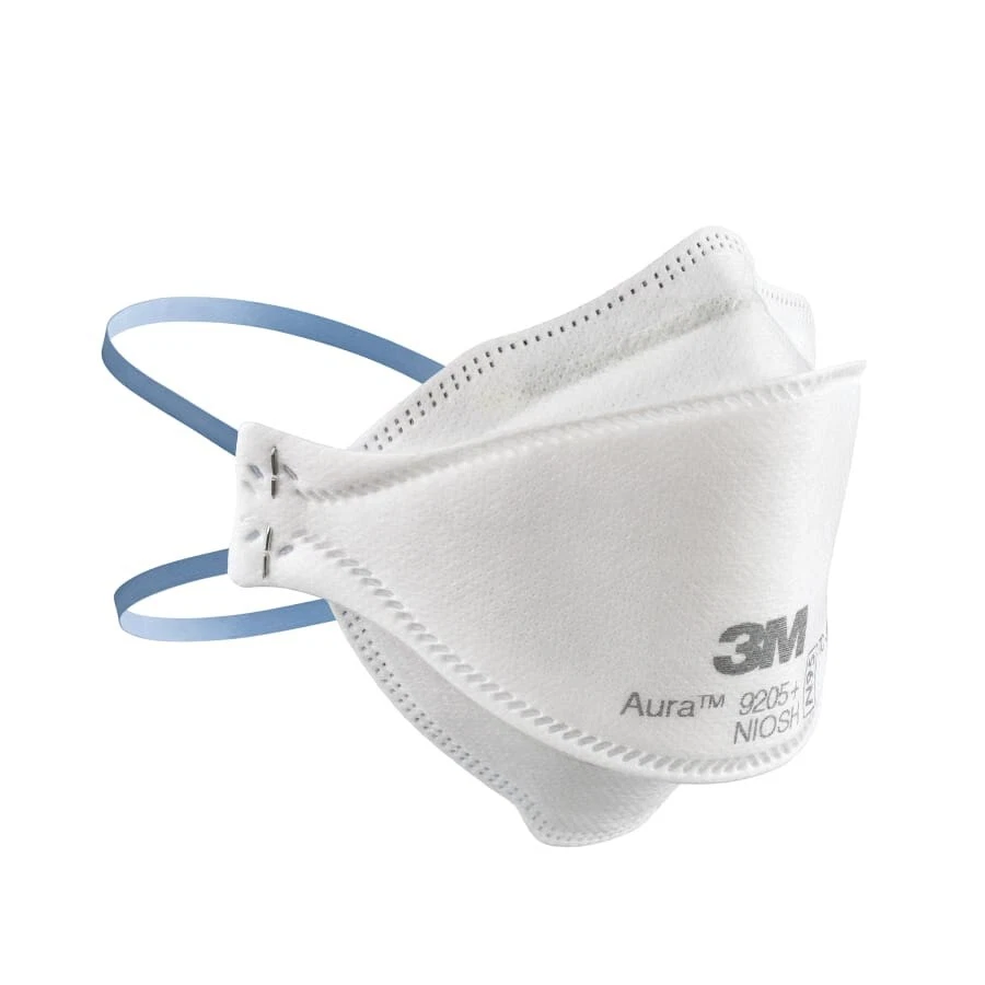 3M 9205 & N95 Aura Particulate Disposable Respirator Face Masks, White- 440 Pack