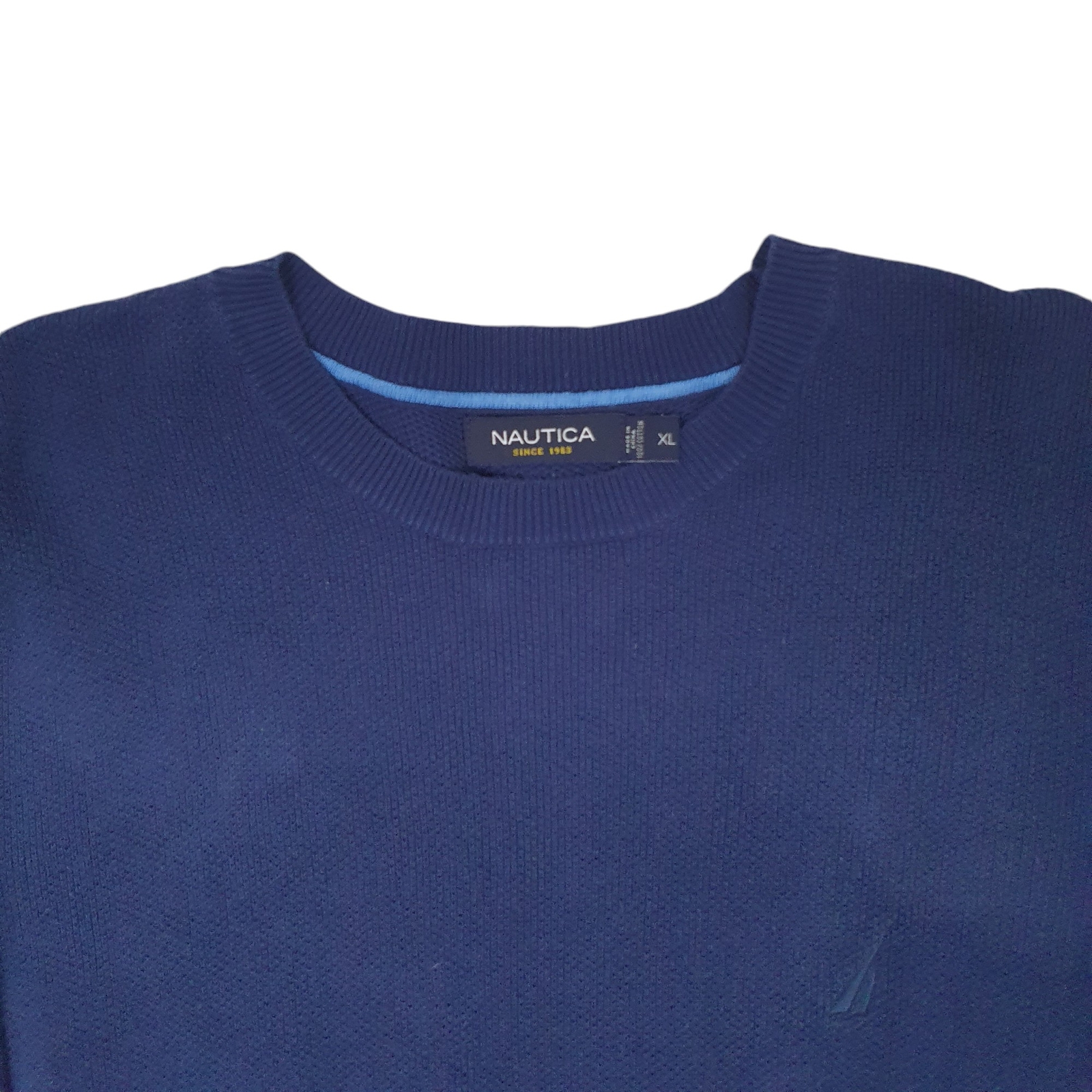NAUTICA Crewneck Knit Jumper Sweatshirt Mens M image 2