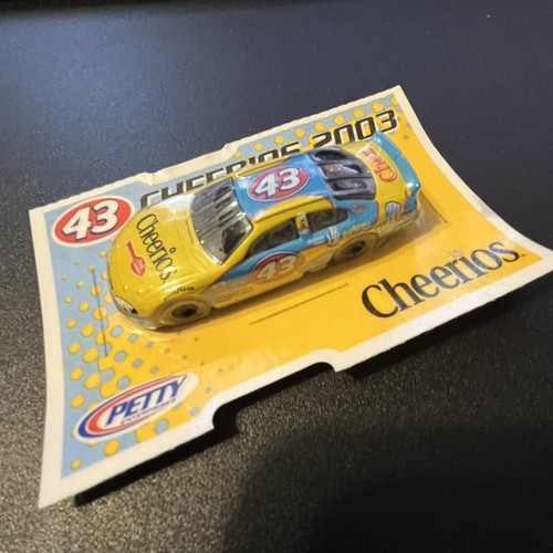 2003 GENERAL MILLS CHEERIOS #43 PETTY YELLOW & BLUE 1:64 DIECAST NASCAR RACE CAR - Picture 2 of 7