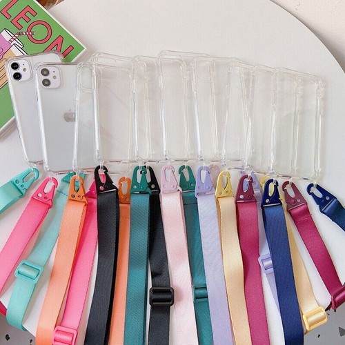 Luxury Crossbody Lanyard Protect Clear Cover Case For 16 15 14 13 12 Pro Max 11 - 第 4/27 張圖片